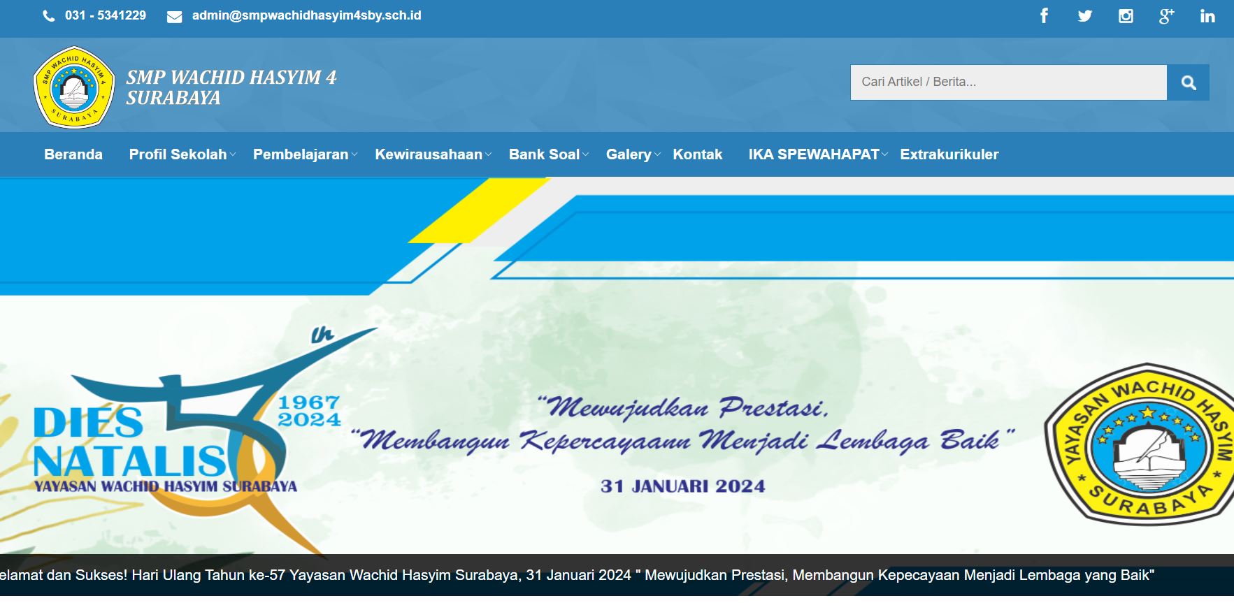 Web Sekolah SMA Wachid hasyim 4